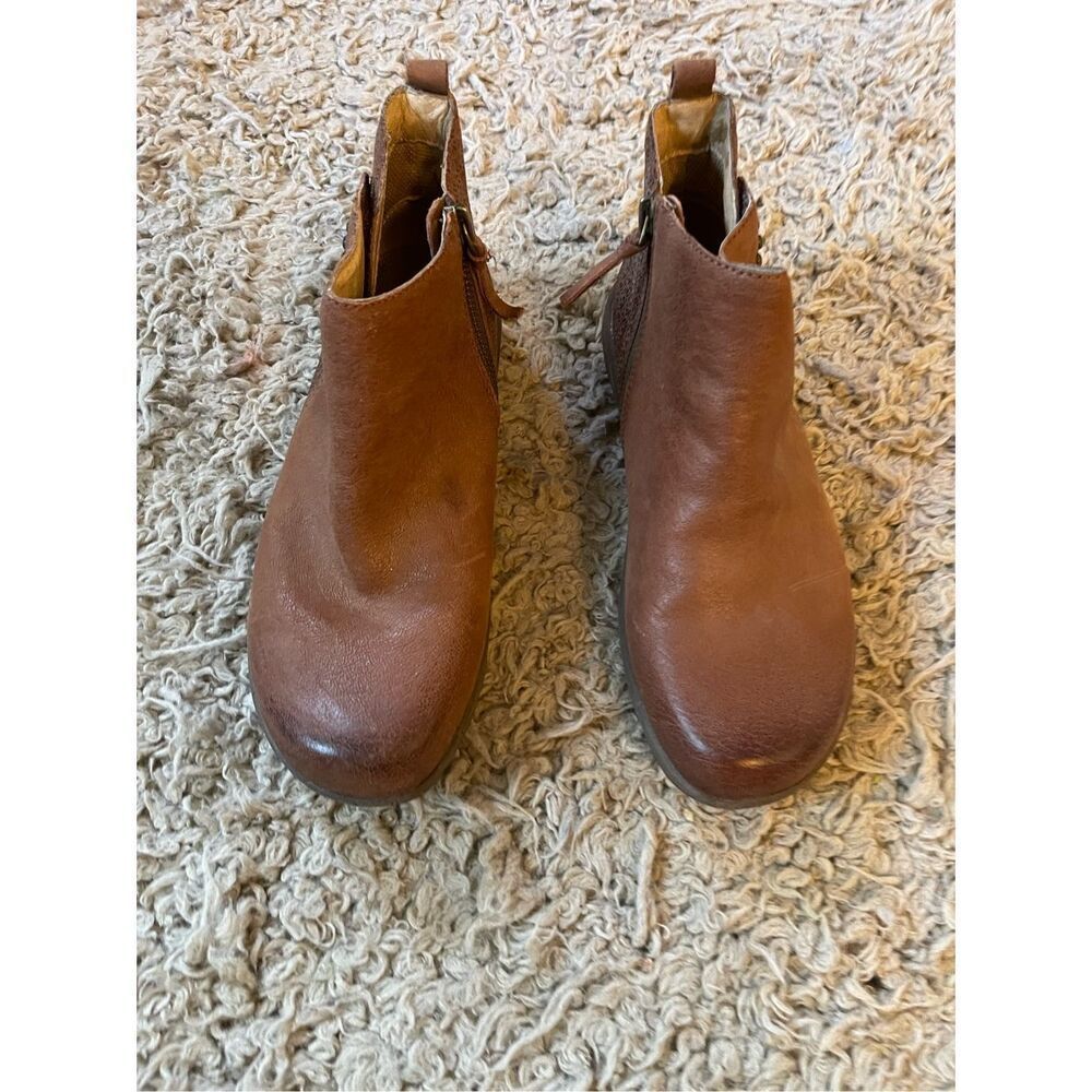 HALSA Footwear Althea Ankle Boots Leather etched design boho comfort size 8 - Picture 5 of 7